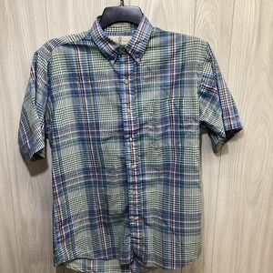 RIVER TRADER Men's (Size 21x30) Nor'Easter‎ Plaid Short Sleeve Button Down Shirt